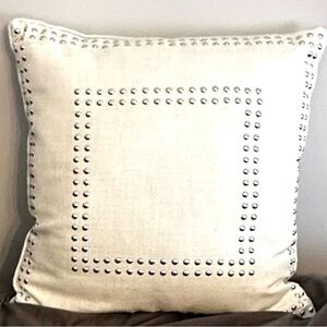 Dormify Studded Neutral Throw Pillow